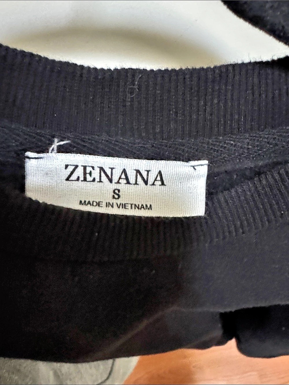 ZENANA Short Sleeve Top in Black Size Small